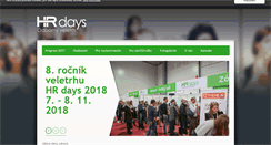 Desktop Screenshot of hrdays.cz